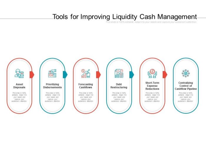 Liquidity management internal techniques external cash resources